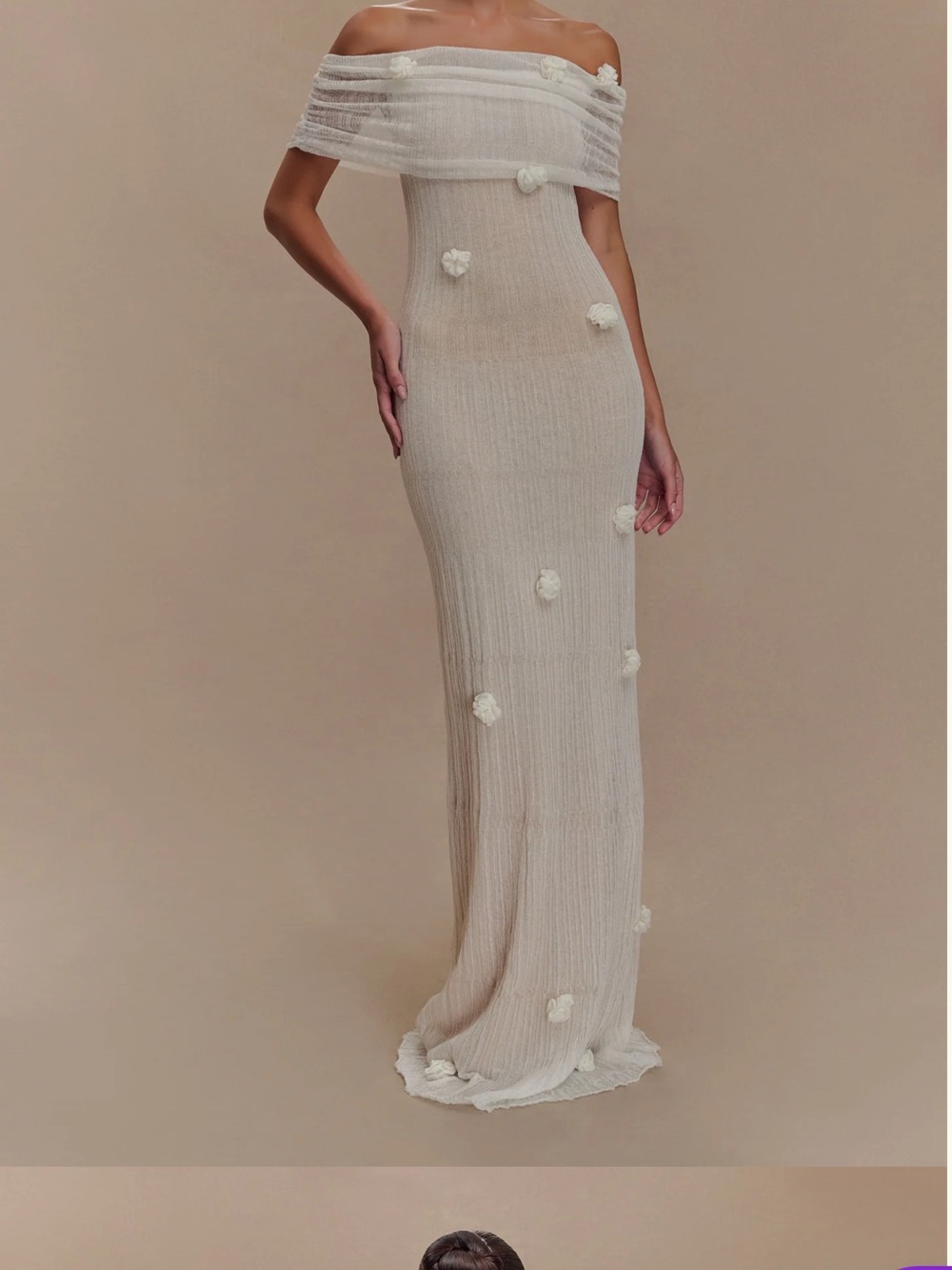 Meshki Brynn Orchid Knit Maxi Dress Size Small EXCELLENT CONDITION